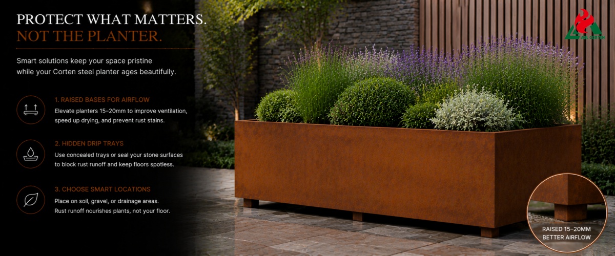 Corten Steel Planter 